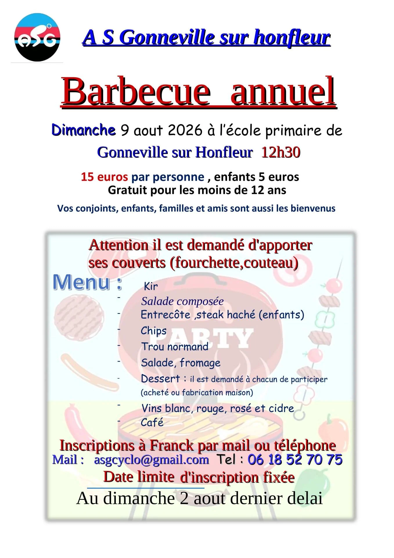 Barbecue asg 2026